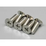 Traxxas Countersunk Screws 4x12mm (6)