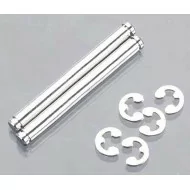 Traxxas Suspension Pins 31.5mm Chrome w/E-Clips