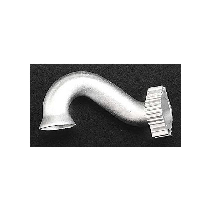 Traxxas Aluminum Exhaust Header Silver Revo