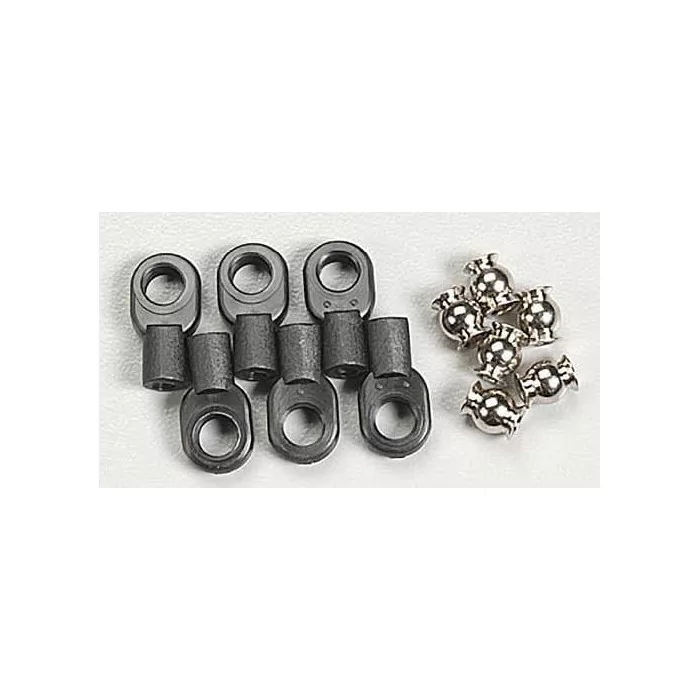 Traxxas Rod Ends w/Hollow Balls Small Revo (6)
