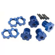 Traxxas Wheel Hubs Splined 17mm Blue-Anodized (4)