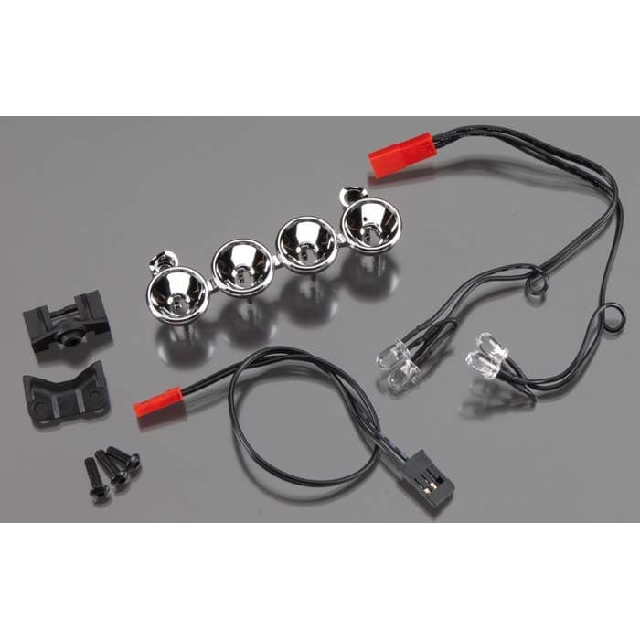 Traxxas Chrome LED Lightbar Clear Lights (4)