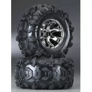 Traxxas Canyon AT Tire/Geode Chrome Wheel Summit (2)