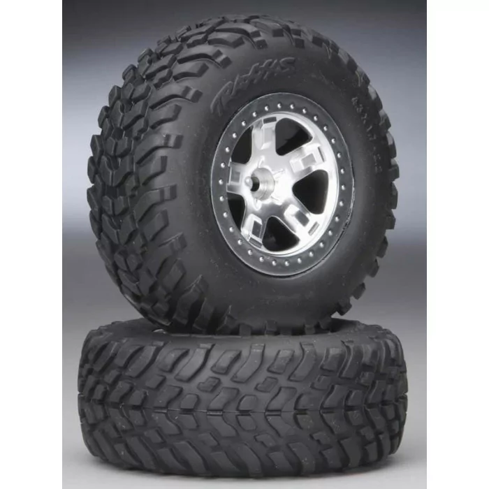 Traxxas Tires/Wheels Assembled Front Slash (2)