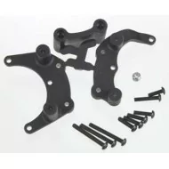 RPM Rear Bumper/Wheelie Bar Mount Traxxas Slash 2wd, e-Rustler, e-Stampede 2wd & Bandit (Black)