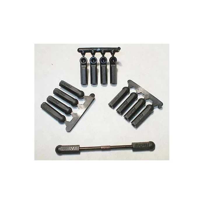 RPM Long Shank Rod Ends (12) 4-40 (Black)