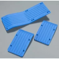 RPM Three Piece Skid Plate Set Traxxas T-Maxx & E-Maxx (Blue)