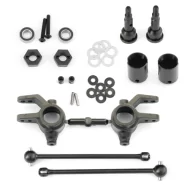 Tekno RC M6 Driveshafts & Steering Blocks Front 6mm Traxxas Slash 4x4, Stampede 4×4
