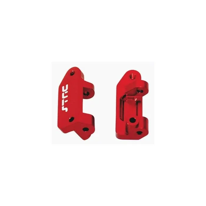 ST RC Aluminum Caster Blocks, Traxxas Stampede, Rustler, Slash (Red)