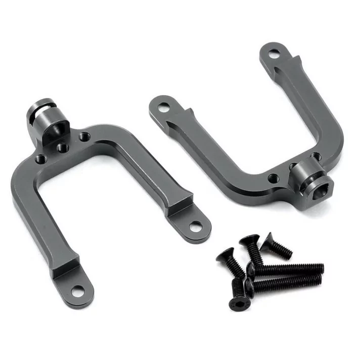 Rear Shock Tower CNC Aluminum SCX10 Gun Metal(2)