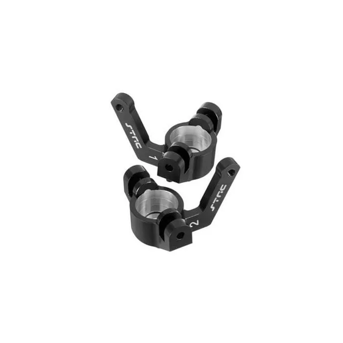 ST RC Aluminum Front Steering Knuckles Axial Yeti, Exo Buggy (Black)