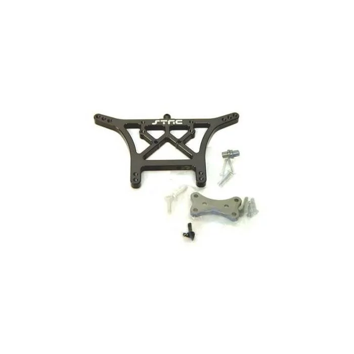 ST RC Aluminum Rear Shock Tower Traxxas Slash, Stampede, Rustler (Gun Metal)