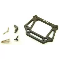 ST RC Aluminum Front Shock Tower Traxxas Slash, Stampede, Rustler, Bandit (Gun Metal)