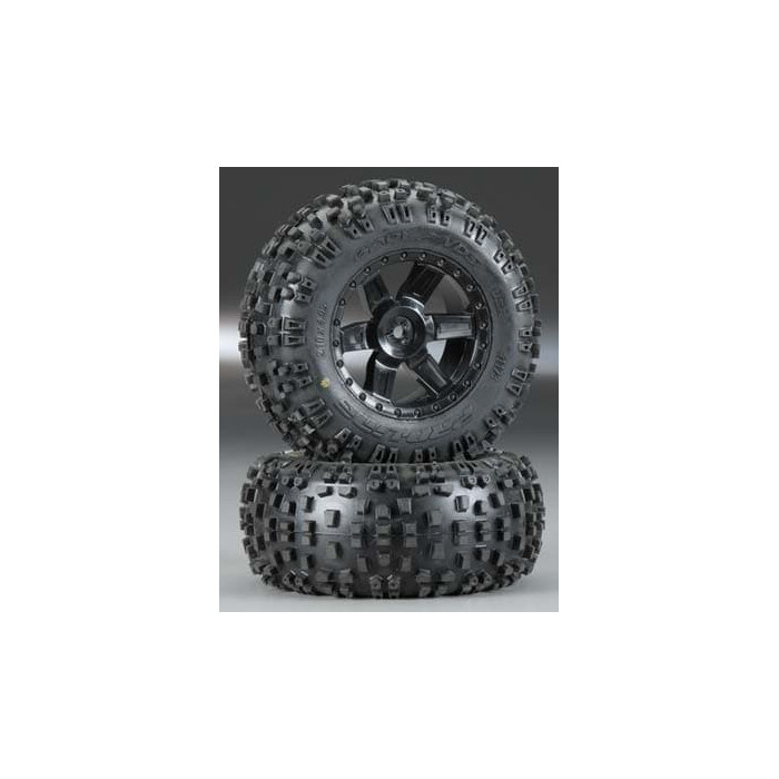 Pro-Line Badlands 2.8" All Terrain Tires Mounted, Electric Stampede/Rustler Rear