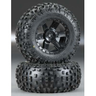 Pro-Line Badlands 2.8" All Terrain Tires Mounted, Electric Stampede/Rustler Rear