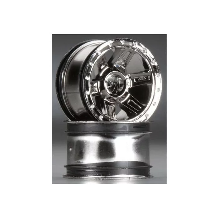 Pro-Line Desperado 2.2" Black Chrome Wheels, 1:16 E-REVO Front or Rear