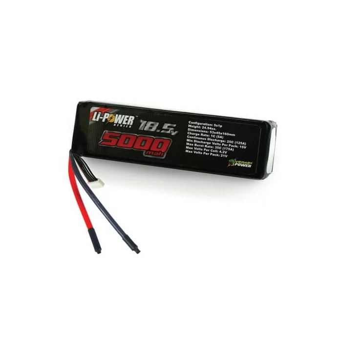 Venom 25C 5S 5000mAh 18.5V Lipo Battery